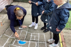 Reception learning about Paul Klee – collaborative art project
